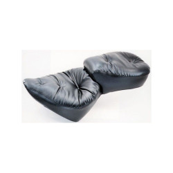 PartzBiz HD MD75502 - Mustang Seat Wide Regal Touring 2-Up Seat Harley Softail 89-99 FXST FLST | 75502