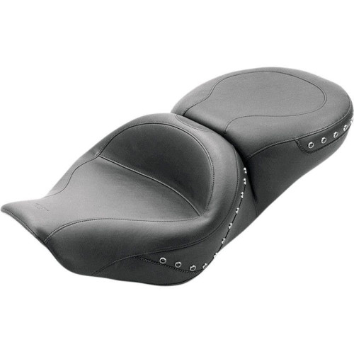 PartzBiz HD: 4400510-Mustang Wide Touring Black Studded Seat for Harley Road King Street Glide 97-07 | 75577