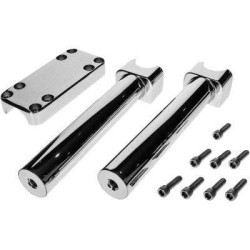 PartzBiz HD DS06021104 - Wild 1 One WO910 Chrome 10" Savage Chubby Billet Riser 1 1/4" Bars 0602-1104 06021104 PartzBiz HD DS06021104 - Wild 1 One WO910 Chrome 10" Savage Chubby Billet Riser 1 1/4" Bars 0602-1104 06021104