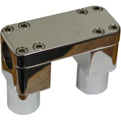 PartzBiz HD DS06021060 - Wild One WO904 Chrome 1 1/4" Savage 3" Riser Clamp Kit for Chubby Bars 0602-1060 06021060 211218 PartzBiz HD DS06021060 - Wild One WO904 Chrome 1 1/4" Savage 3" Riser Clamp Kit for Chubby Bars 0602-1060 06021060 211218