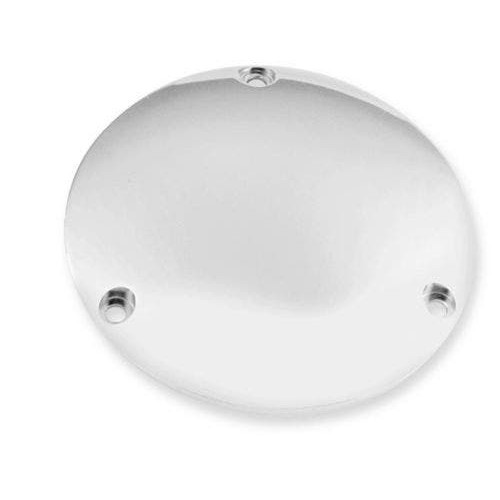 PartzBiz HD: 4400378-Chrome Smooth Domed 3 หลุม DERBY สำหรับ Harley Shovelhead Evolution BT 70-98 30-573 repl OEM 94962-84T