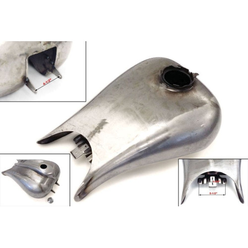PartzBiz HD: 4400381-Wyatt Gatling 38-092 Raw Stretch Touring 6.6 แกลลอนถังน้ำมันเชื้อเพลิง Harley 08-13