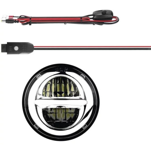 PartzBiz HD: 4400358-XK Chrome XK Glow XK-5IN-KIT-W Chrome 5-3/4" LED Motorcycle Headlight w/ Bluetooth custom color control street power sports chopper accessories upgrade retro show RGB 482179 PartzBiz HD: 4400358-XK Chrome XK Glow XK-5IN-KIT-W Chrome 5-3/4" LED Motorcycle Headlight w/ Bluetooth custom color control street power sports chopper accessories upgrade retro show RGB 482179