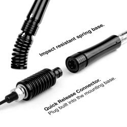 PartzBiz HD XK-XK-WHIPB-ADV - XK Glow 2pc 2nd Gen LED Whip Light Kit Single 4' with Flag XK-WHIPB-ADV