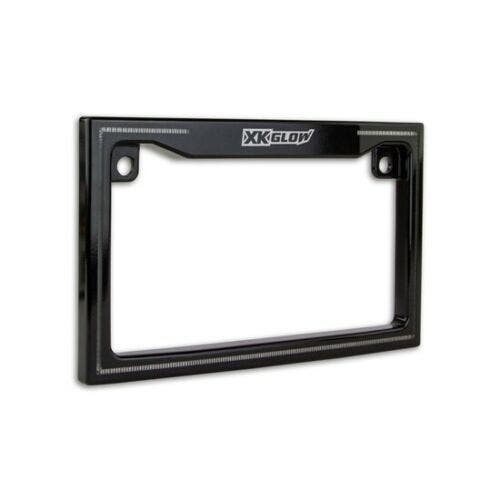 PartzBiz HD: 4400307-XK Glow bLACK LED Run Brake Indicator Light License Plate Frame XK034018 12V Jeep UTV Truck XK061002 offroad side by side RZR offroad truck Lighting upgrade motorcycle car custom turn signal best for