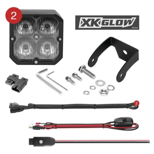 PartzBiz HD: 4400310-ไฟขับ XK Glow C3 Cube พร้อมชุดไฟ RGB Accent XK065001-D-KIT
