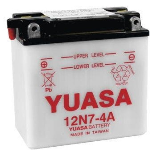 PartzBiz HD: 4400181-Yuasa Battery w/ Acid 12N7-4A 12V 7Ah YUAM2274A Rep OE 63731-99 66006-69 PartzBiz HD: 4400181-Yuasa Battery w/ Acid 12N7-4A 12V 7Ah YUAM2274A Rep OE 63731-99 66006-69
