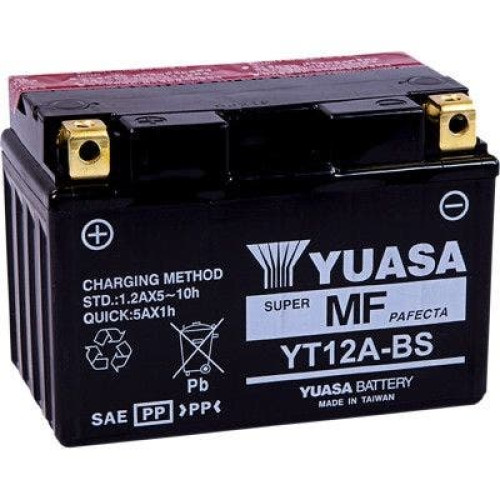 PartzBiz HD: 4400188-Yuasa YT12A-BS High Performance AGM Maintenance-Free Battery ATV Motorcycle YUAM32ABS harley honda john deere kawasaki polaris victory yamaha replacement upgrade SV650 PartzBiz HD: 4400188-Yuasa YT12A-BS High Performance AGM Maintenance-Free Battery ATV Motorcycle YUAM32ABS harley honda john deere kawasaki polaris victory yamaha replacement upgrade SV650