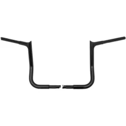 PartzBiz HD 905012-B - Fat Baggers FBI EZ Install Pointed 1 1/4 Black 12” Handlebars Harley Touring 86+ PartzBiz HD 905012-B - Fat Baggers FBI EZ Install Pointed 1 1/4 Black 12” Handlebars Harley Touring 86+