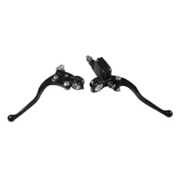 PartzBiz HD ST00323-B - Black Handlebar Controls Master Cylinder Clutch Lever Kit Harley Ironhead Bobber PartzBiz HD ST00323-B - Black Handlebar Controls Master Cylinder Clutch Lever Kit Harley Ironhead Bobber