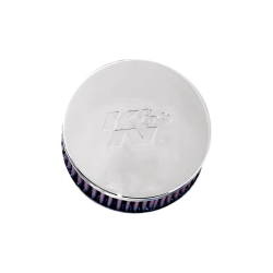 PartzBiz HD RC-0850 - K&N Custom High Flow Air Cleaner Assembly Kit Chrome Mikuni 5” Open Round Harley