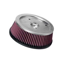 PartzBiz HD HD-0800 - K&N High Flow Air Filter Cotton Washable Reusable Harley Big Twin 99-15 Hammer