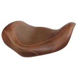 PartzBiz HD 76702 - Mustang 13” Wide Tripper Distressed Brown Solo Seat 2006-2017 Harley Dyna 76702