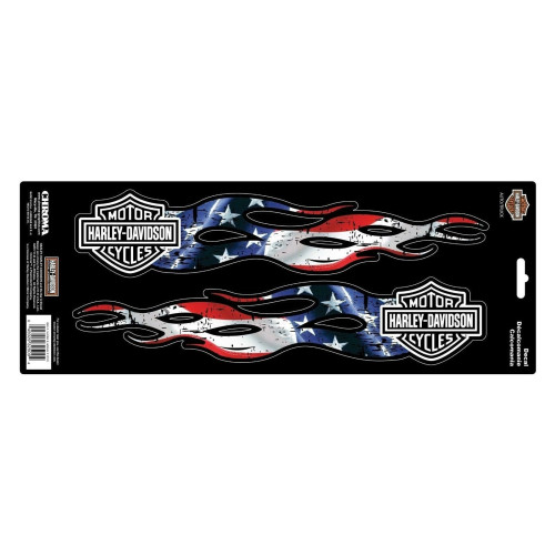 PartzBiz HD: 5000029-Harley-Davidson Sticker B&S Flames Stars & Stripes Cg-32509 PartzBiz HD: 5000029-Harley-Davidson Sticker B&S Flames Stars & Stripes Cg-32509