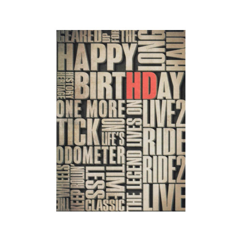 PartzBiz HD: 5000154-Harley-Davidson Birthday Card 