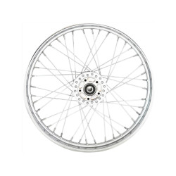 PartzBiz HD 89186 - Chrome Spoke Wheel For Sportster Models 21’’ X 2.15’’, Single Disk