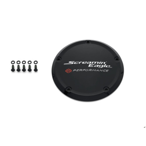 PartzBiz HD: 5000455-Screamin’ Eagle Derby Cover 25701407 Black M8, Softail