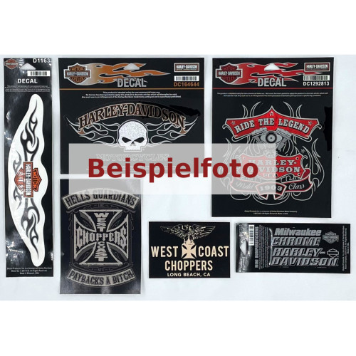 PartzBiz HD: 5000651-Harley-Davidson West Coast Choppers Stickers 3-6 Pieces Random Bag Of Stickers