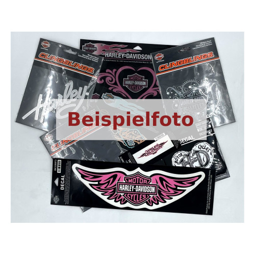 PartzBiz HD: 5000652-Harley-Davidson Ladies Sticker 3-9 Pieces Random Bag Of Stickers