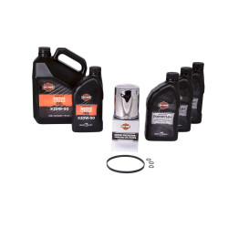 PartzBiz HD 103998 - Service Package M8 Softail From 2018, Chrome Oil Filter