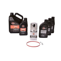 PartzBiz HD 103996 - Service Package Twin Cam Softail Up To 2017, Chrome Oil Filter