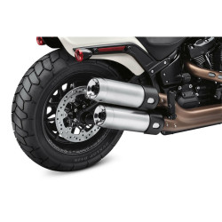 PartzBiz HD 81241 - Street Cannon Se Exhaust Kit Satin Chrome Fat Bob 64900642