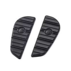 PartzBiz HD 94164 - Willie G Skull Pillion Footboard Inserts Black