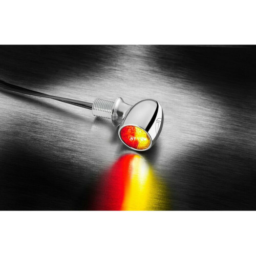 PartzBiz HD: 5000913-Atto 3In1 Indicator /Brakelight For Harley 1X In Chrom / Clear PartzBiz HD: 5000913-Atto 3In1 Indicator /Brakelight For Harley 1X In Chrom / Clear