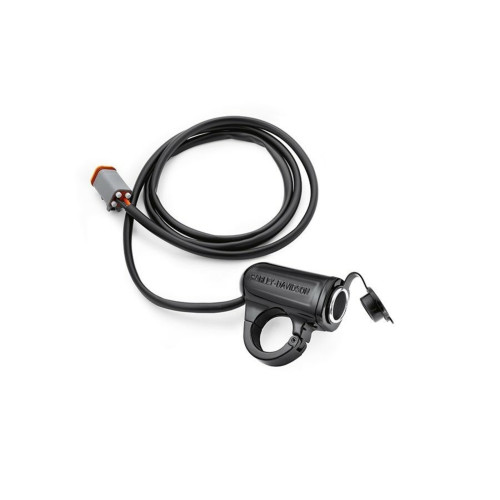 PartzBiz HD: 5001027-Handlebar Mount Aux. Power Port, Black *69200854* PartzBiz HD: 5001027-Handlebar Mount Aux. Power Port, Black *69200854*