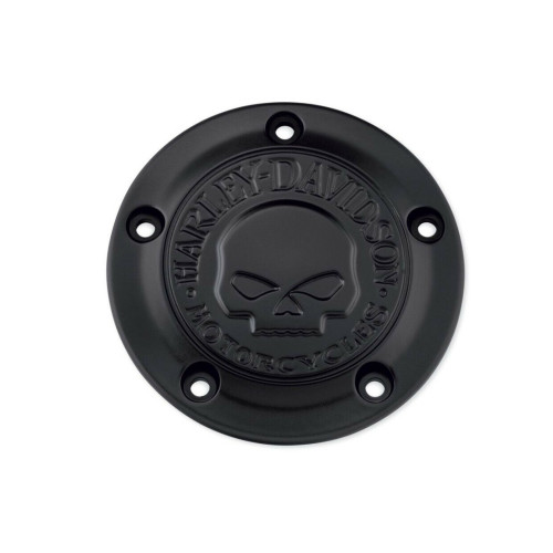 PartzBiz HD: 5001036-Timer Cover 25600087 Willi G. Skull Collection Black Twin Cam, Softail, Dyna