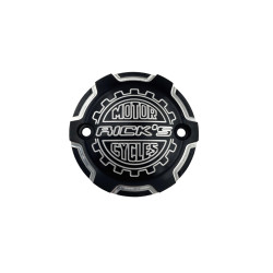PartzBiz HD 104189 - Timer Cover Softail Rick’s Motorcycles, From 18, Black. Frosted