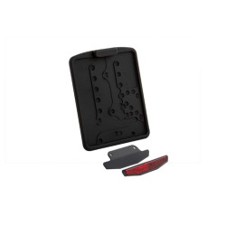 PartzBiz HD 89619 - License Plate Reflector With Holder For Slide-In Plate