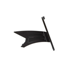 PartzBiz HD 89338 - License Plate Kit Fxdr, Black, Incl. Plate, Austria 21cm x 17cm, Matt Black