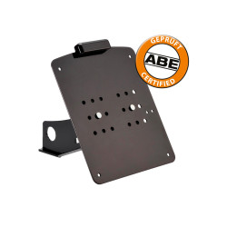 PartzBiz HD 85130 - License Plate Kit Softail Twin Cam 2008 - 2007, Except Rocker, Breakout, Austria 21cm x 17cm, Matt Black
