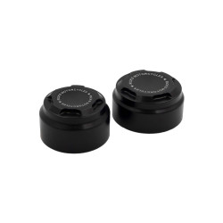 PartzBiz HD 100346 - Nightster Rear Axle Cover, Black, Premiumglos, Pair