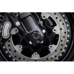 PartzBiz HD 103702 - Fat Bob Front Axle Cover, Black, Premium, Pair PartzBiz HD 103702 - Fat Bob Front Axle Cover, Black, Premium, Pair