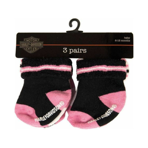 PartzBiz HD: 5001251-Harley-Davidson Children’S Socks 6-12 Months Set Of 3 Sgi-S9Agi63Hd-6