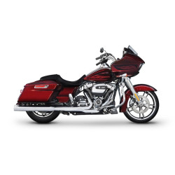 PartzBiz HD 500-0182C - New Rinehart DBX40 4” Slip-On Mufflers Chrome Exhaust Pipes Harley Touring 17+