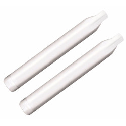 PartzBiz HD 500-0504C - Rinehart 3.5” Chrome Slip-On Mufflers Exhaust Pipes Indian Scout Chrome 14+