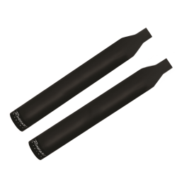 PartzBiz HD 500-0301 - Rinehart 3” Black Slip-On Mufflers Exhaust Pipes Harley 06-17 Dyna