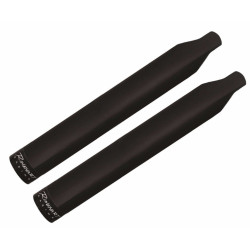 PartzBiz HD 500-0503 - Rinehart 4” Black Slip-On Muffler Exhaust Pipes Indian Cruiser Black 14+ Touring