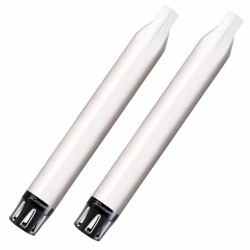 PartzBiz HD 500-0502-Merge - Rinehart 4” Chrome Slip-On Mufflers Exhaust Pipes Black Merge Indian Cruiser 14+