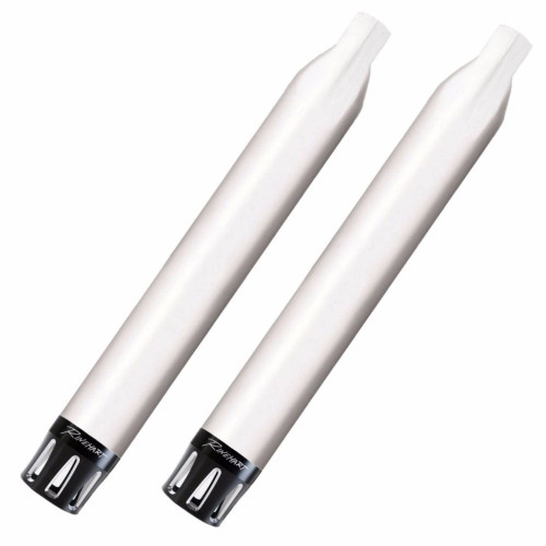 PartzBiz HD: 3456206-Rinehart 4” Chrome Slip-On Mufflers Exhaust Pipes Black Merge Indian Cruiser 14+