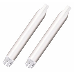 PartzBiz HD 500-0502C-Castle - Rinehart 4” Chrome Slip-On Mufflers Exhaust Pipes Castle Indian 14+ Touring