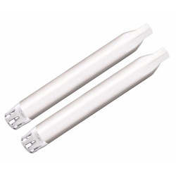 PartzBiz HD 500-0502C-Merge - Rinehart 4” Chrome Slip-On Mufflers Exhaust Pipes Indian Cruiser Merge End Cap
