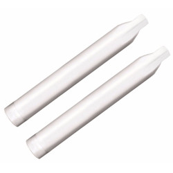 PartzBiz HD 500-0502C - Rinehart 4” Chrome Slip-On Mufflers Exhaust Pipes Indian Cruiser Touring 14+