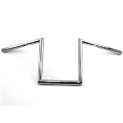 PartzBiz HD 25-0428 - 10” Chrome Z Bars Handlebars Mini-Ape Apes Harley Sportster Nightster Iron 72