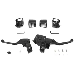 PartzBiz HD 22-1161 - Black Handlebar Controls Hand Lever Set Control Kit Single Disc 1996-2006 Harley PartzBiz HD 22-1161 - Black Handlebar Controls Hand Lever Set Control Kit Single Disc 1996-2006 Harley