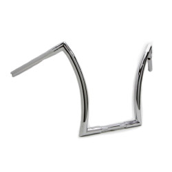 PartzBiz HD 25-1146 - 1 1/4” Chrome 16” Rise Z Handlebars Harley Softail Sportster Dyna Chopper Bobber