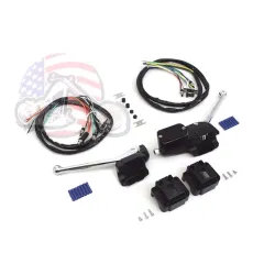 PartzBiz HD 26-2093 - Black Hand Handlebar Control Switch Kit Harley Ironhead Shovelhead Chopper FX XL PartzBiz HD 26-2093 - Black Hand Handlebar Control Switch Kit Harley Ironhead Shovelhead Chopper FX XL